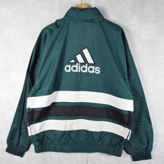 画像1: 90's adidas 切り替えデザイン ナイロンジャケット L (1)