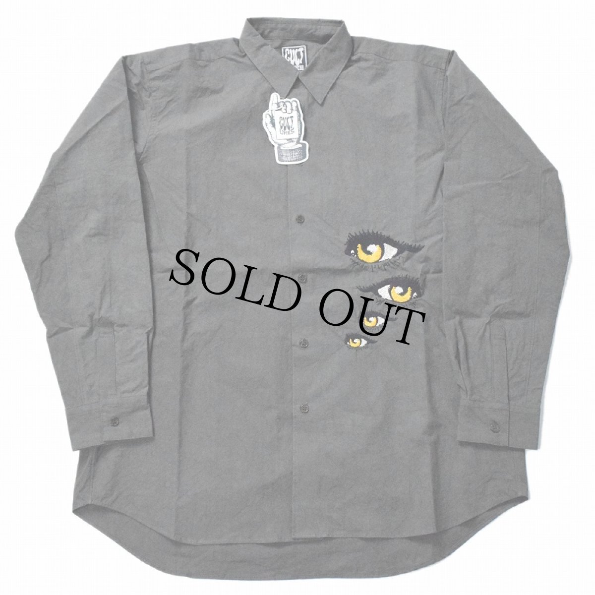 画像1: 【SALE】  CULTURES "CRAFTMAN EYES SHIRT" BLACK L (1)