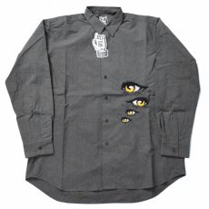 画像1: 【SALE】  CULTURES "CRAFTMAN EYES SHIRT" BLACK L (1)