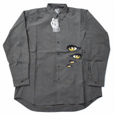 画像1: CULTURES "CRAFTMAN EYES SHIRT" BLACK L (1)