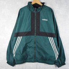 画像1: 90's adidas 切り替えデザイン ナイロンジャケット XL (1)