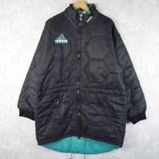画像2: 【SALE】  90's adidas EQUIPMENT ロゴ刺繍 中綿入り キルティングジャケット M (2)
