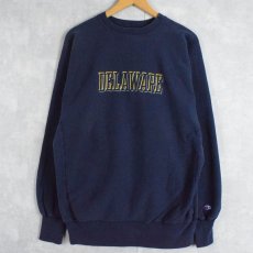 画像1: 90's Champion REVERSE WEAVE USA製 "DELAWARE" 刺繍スウェット XXL (1)