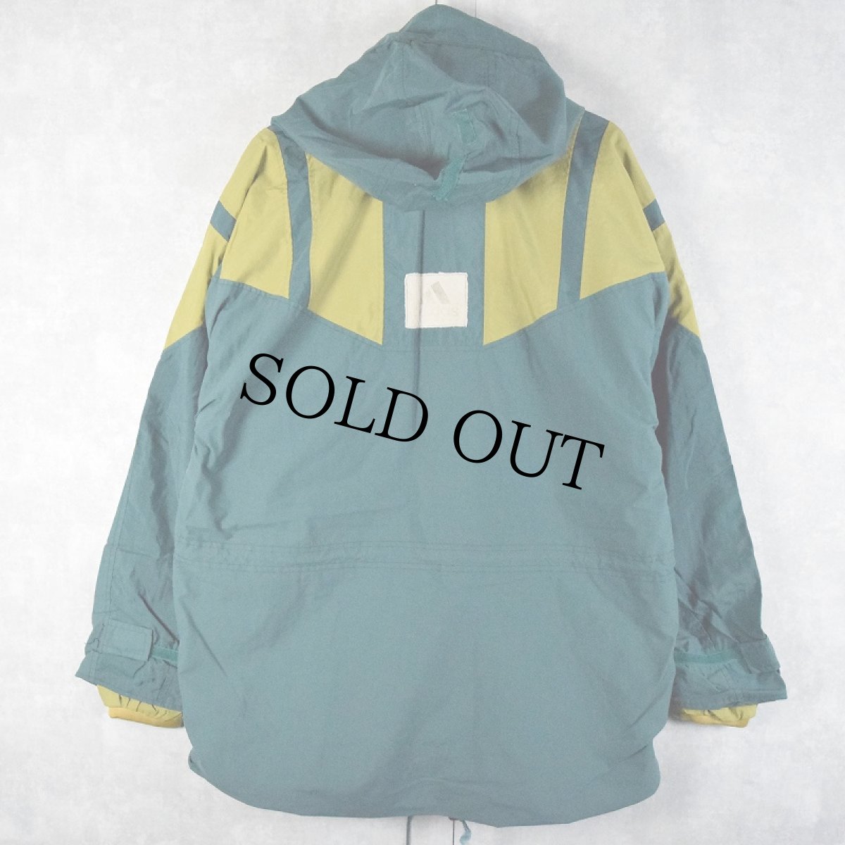 画像2: 90's adidas EQUIPMENT ロゴ刺繍 ナイロンマウンテンパーカー M (2)