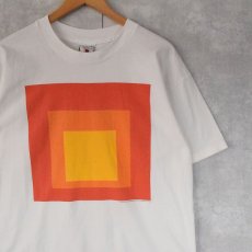 画像1: 90's Josef and Anni Albers USA製 アートプリントTシャツ L (1)