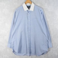 画像1: 90's GITMAN BROS USA製 バイカラーコットンシャツ 17-34 (1)