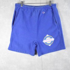 画像1: 90's Champion REVERSE WEAVE USA製 "LUTHERAN PACIFIC UNIVERSITY" ロゴ刺繍スウェットショーツ L (1)