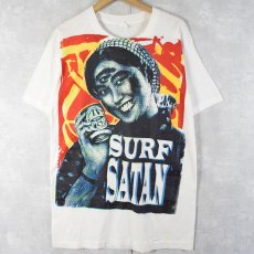 画像1: DON ROCK USA製 "SURF SATAN" 大判プリントTシャツ L (1)