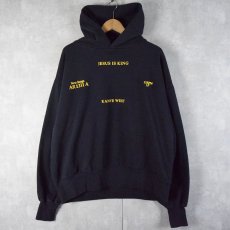 画像2: Kanye West "JESUS IS KING" ヒップホップ スウェットフーディー BLACK (2)