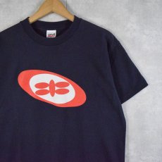 画像1: 90's 808state テクノバンドTシャツ NAVY L (1)