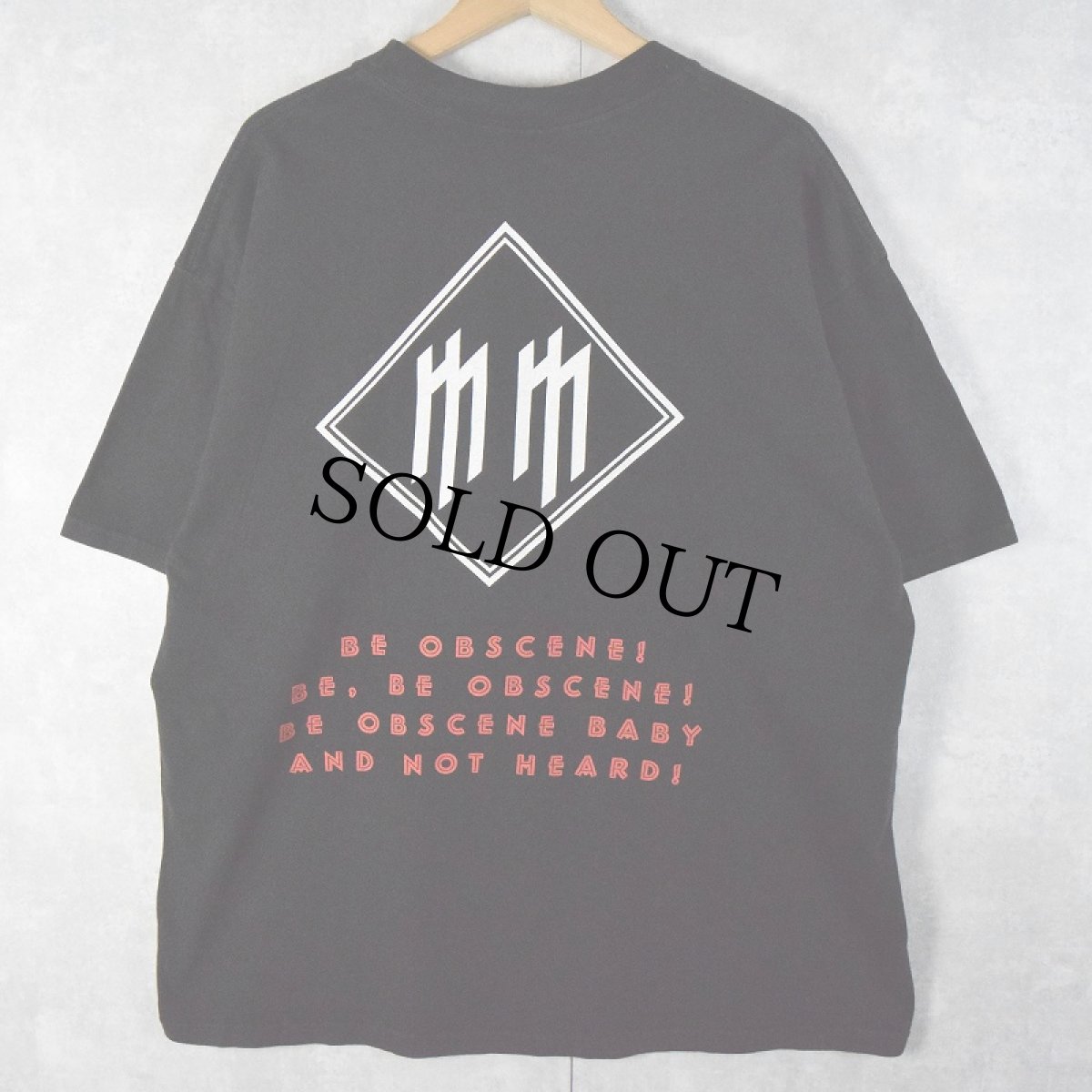 画像2: 2000's MARILYN MANSON "MOBSCENE" ロックバンドTシャツ XL (2)