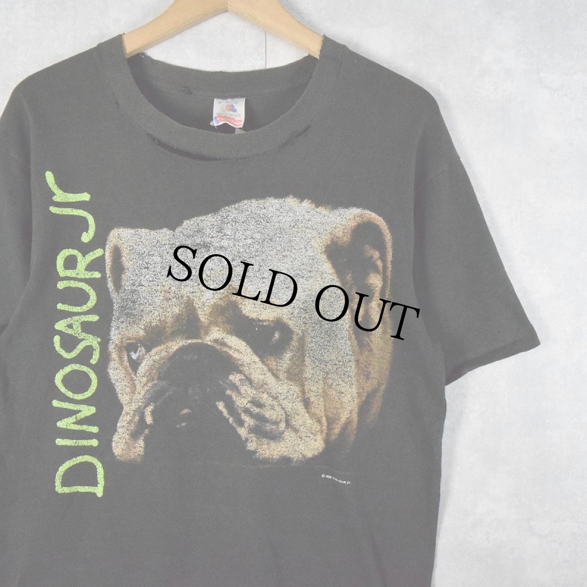 画像1: 90's Dinosaur jr USA製 "BULLDOG CONCERT TOUR 1992" オルタナティヴ・ロックバンドツアーTシャツ M (1)