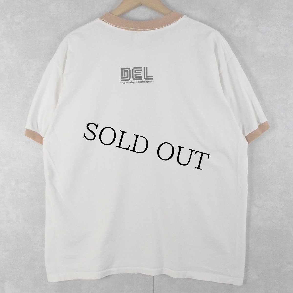 画像2: DEL THE FUNKY HOMOSAPIEN ヒップホップリンガーTシャツ XL (2)