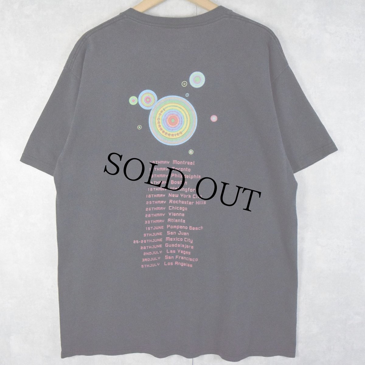 画像2: 2000's THE CRANBERRIS "Wake Up & Smell the Coffee Tour 2002" ロックバンドツアーTシャツ L (2)