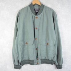 画像1: 90's Peter Hadley ITALY製 コットン×リネン ジャケット SIZE50 (1)