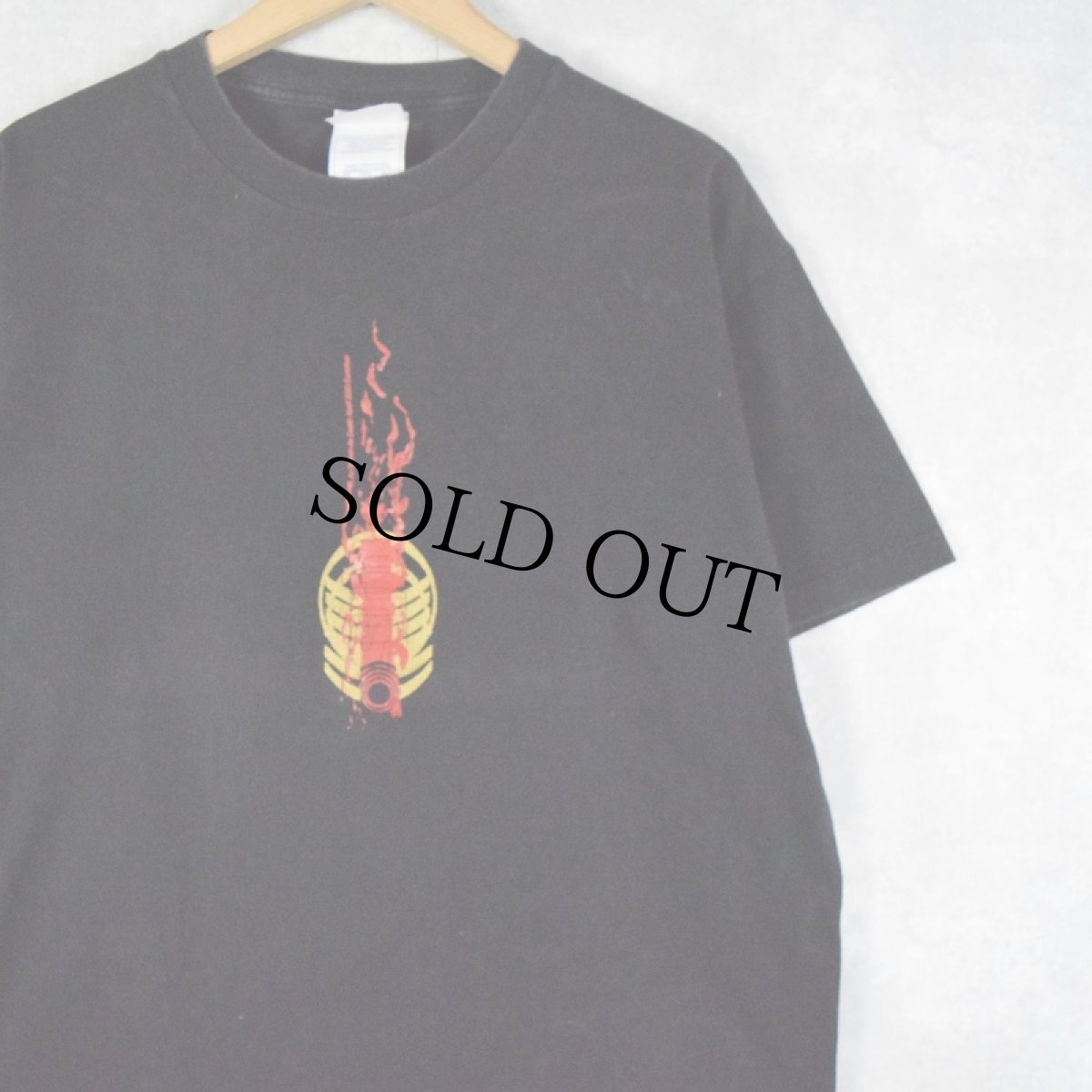 画像1: 2000's Sunn O))) ドゥームメタルバンドツアーTシャツ BLACK L (1)