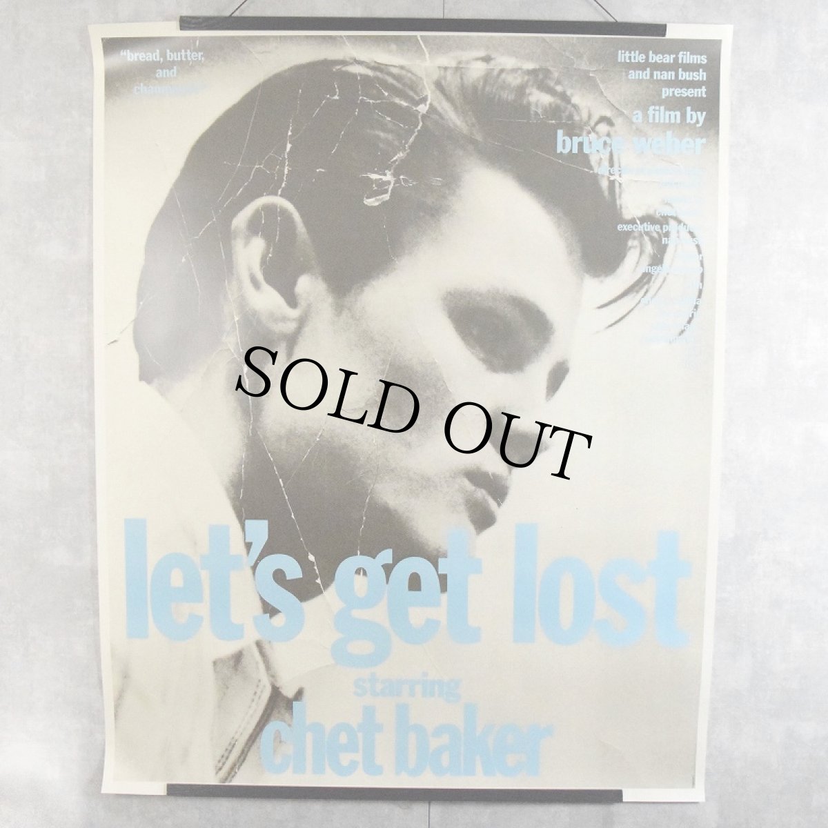 画像1: 80's BRUCE WEBER "let's get lost starring chet baker" Poster (1)