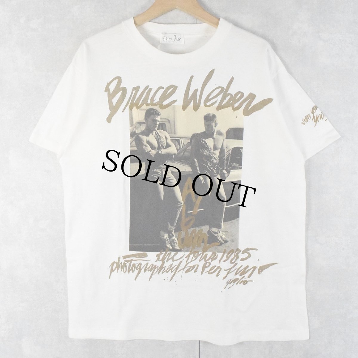 画像1: 80's BRUCE WEBER USA製 "Album The Tour 1985 Per Lui" フォトプリントTシャツ (1)