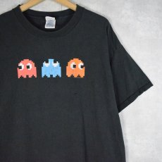 画像1: PAC-MAN ビデオゲーム キャラクタープリントTシャツ BLACK XL (1)