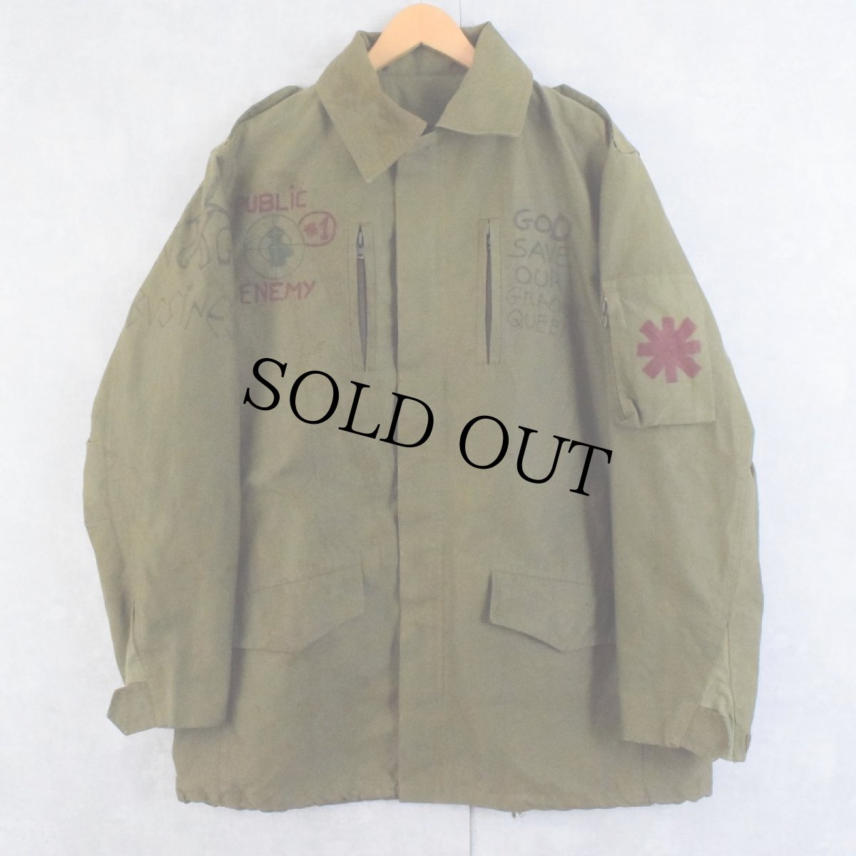 画像2: 70's〜 スペイン軍 ハンドペイント フィールドジャケット (2)