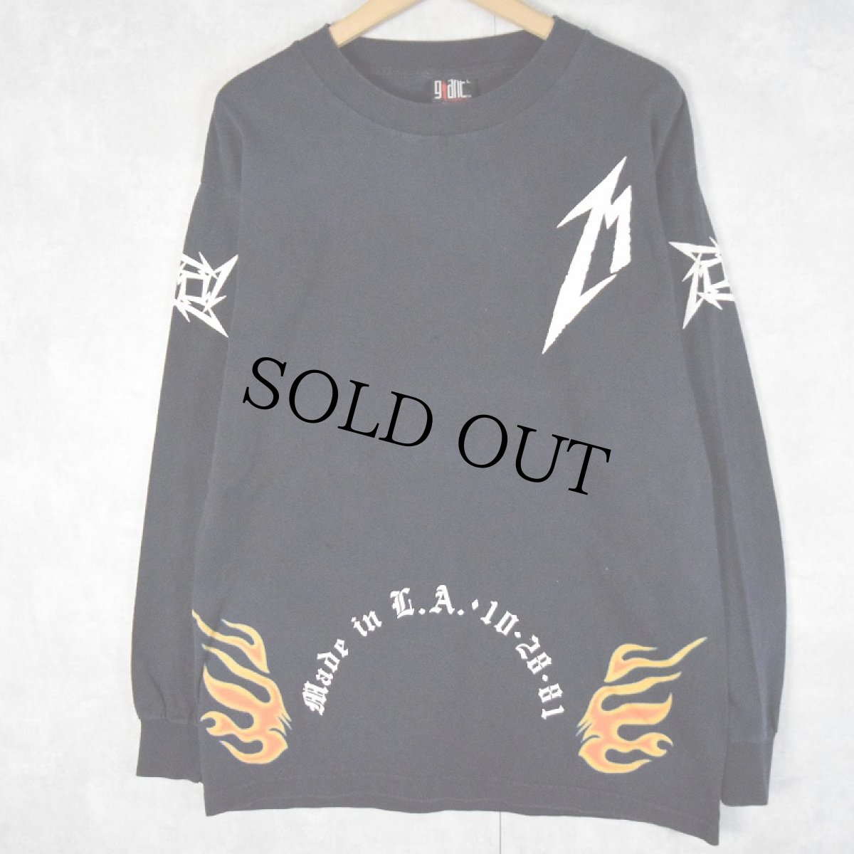 画像2: 90's METALLICA  USA製 "METALLICA SAN FRANCISCO 15YEARS" ヘヴィメタルバンドロンT L (2)