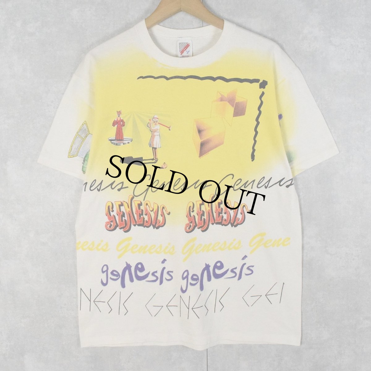 画像1: 90's GENESIS USA製 "TOUR 92" ロックバンドツアーTシャツ L (1)