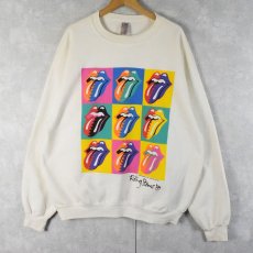 画像1: 80's The Rolling Stones CANADA製 ロックバンドプリントスウェット XL (1)