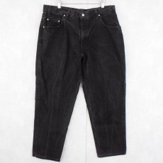 画像1: 90's Levi's SILVER TAB "LOOSE" USA製 ブラックデニムパンツ W37 (1)