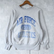 画像1: 80's Champion REVERSE WEAVE トリコタグ USA製 "AIR FORCE ATHLETICS" プリントスウェット M (1)