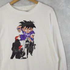 画像1: 90's DRAGON BALL アニメキャラクターパロディプリントロンT (1)