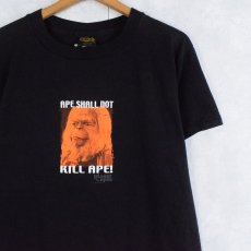 画像1: 90's PLANET OF THE APES USA製 "APE SHALL NOT KILL APE" 映画プリントTシャツ M (1)