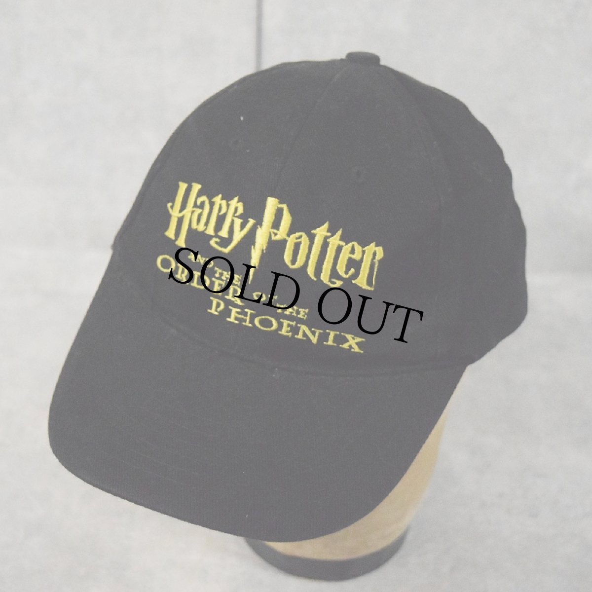 画像1: 2000's Harry Potter and the Order of the Phoenix 映画ロゴ刺繍キャップ BLACK (1)