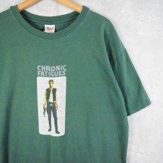 画像1: 90's CHRONIC FATIGUES USA製 "STAR WARS" 映画パロディプリントTシャツ XL (1)