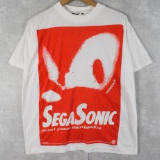 画像1: 90's SEGA SONIC ゲームキャラクタープリントTシャツ (1)