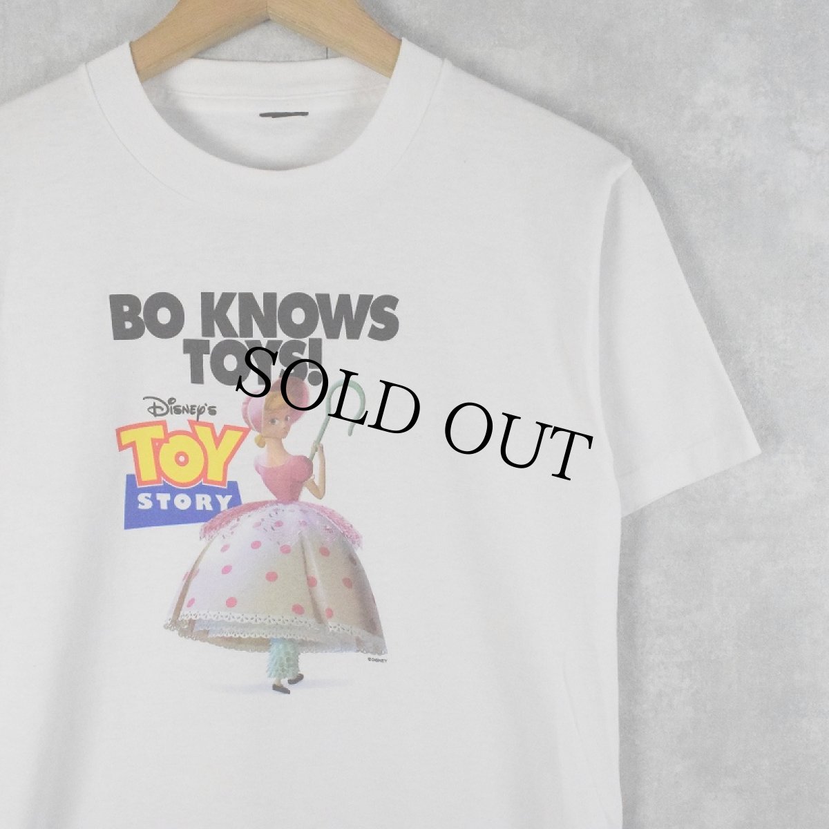 画像1: 90's Disney TOY STORY "BO KNOWS TOYS!" キャラクタープリントTシャツ (1)