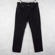 画像1: Levi's 511 ブラックデニムパンツ W31 (1)