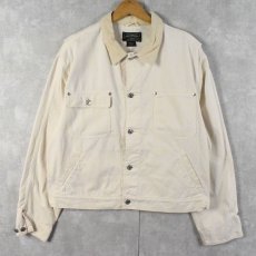 画像1: 80〜90's POLO COUNTRY Ralph Lauren ホワイトデニムジャケット L (1)