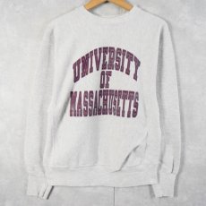 画像1: 90's USA製 REVERSE WEAVE TYPE "UNIVERSITY OF MASSACHUSETTS" プリントスウェット (1)