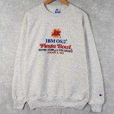 画像1: 90's Champion USA製 "IBM OS/2 Fiesta Bowl" 企業 刺?スウェット DEADSTOCK L (1)