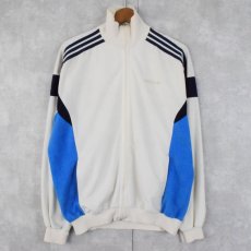 画像1: 70's adidas FRANCE製 切り替えデザイン ベロアトラックジャケット (1)