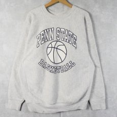 画像1: 90's REVERSE WEAVE TYPE USA製 "PENN STATE BASKETBALL" プリントスウェット L (1)