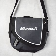 画像1: Microsoft ロゴプリント メッセンジャーバッグ (1)