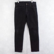 画像1: Levi's 511 ブラックデニムパンツ W33 (1)