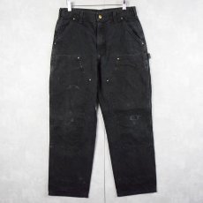 画像1: Carhartt ダブルニー ダックペインターパンツ BLACK W30 (1)