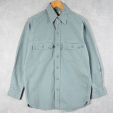 画像1: L.L.Bean USA製 シャモアクロスシャツ SIZE14-1/2 (1)