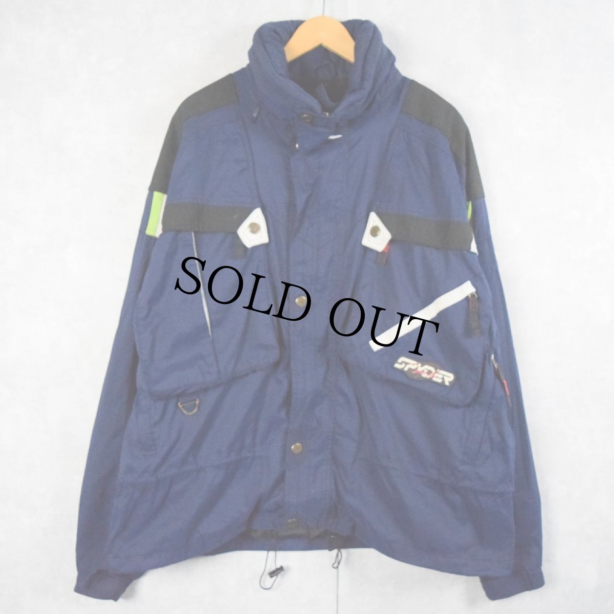 画像1: 【SALE】 90's SPYDER "Tommy Moe Series" スキージャケット NAVY XL (1)