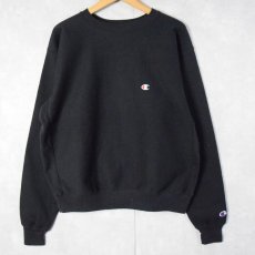 画像1: 90's Champion REVERSE WEAVE USA製 目付き BLACK DEADSTOCK XL(18-20)  (1)