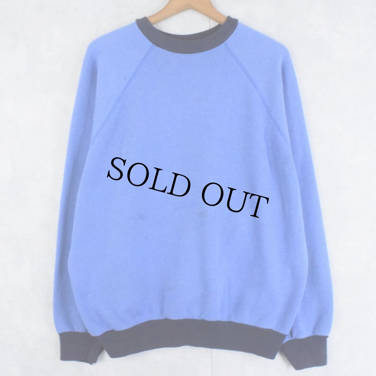 画像1: 60's THE SWEATSHIRTS COMPANY USA製 無地 ラグランスリーブスウェット XL (1)