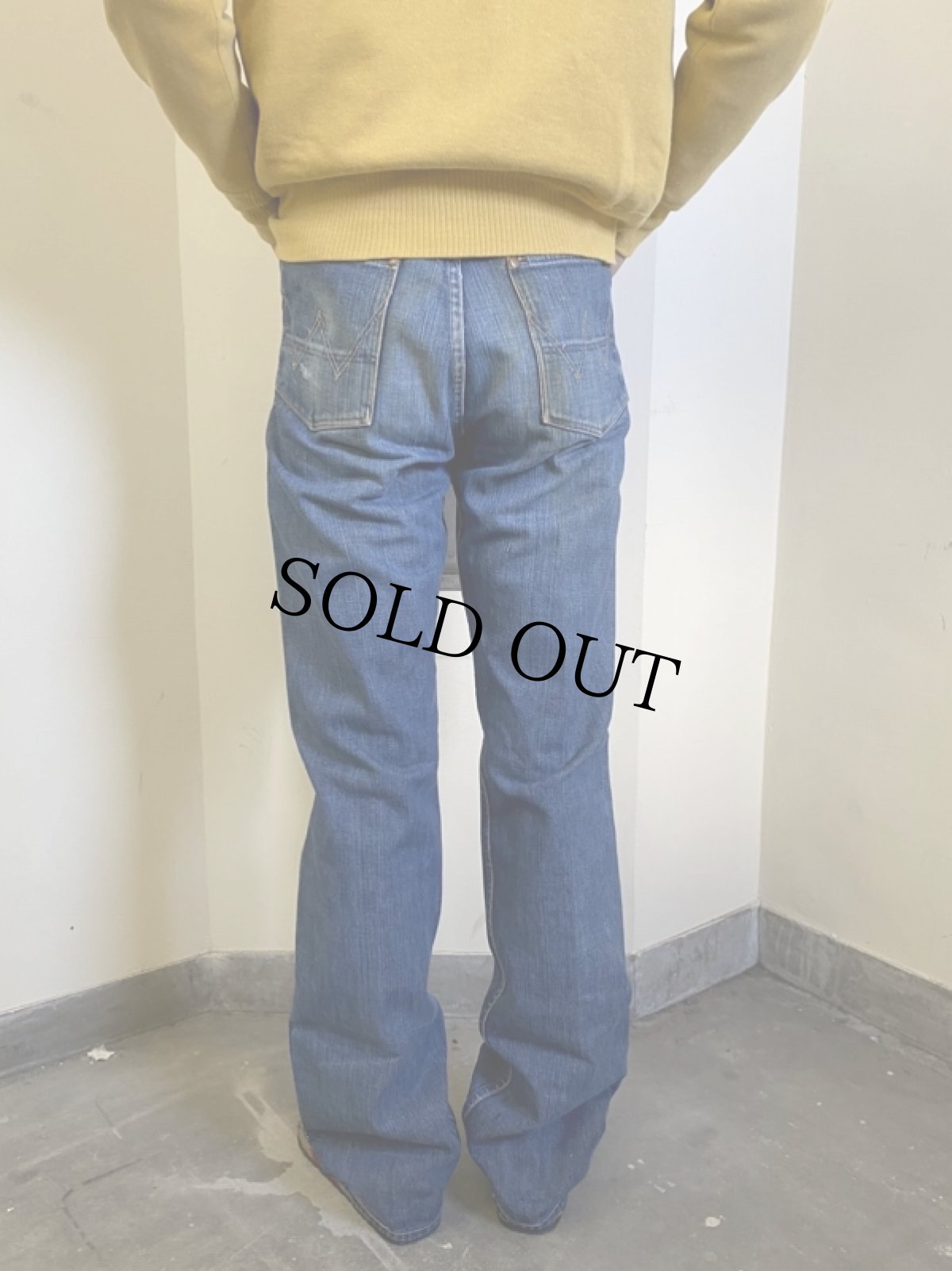 画像3: 50's Wrangler 11MWZ 縦ベル デニムパンツ W33 (3)