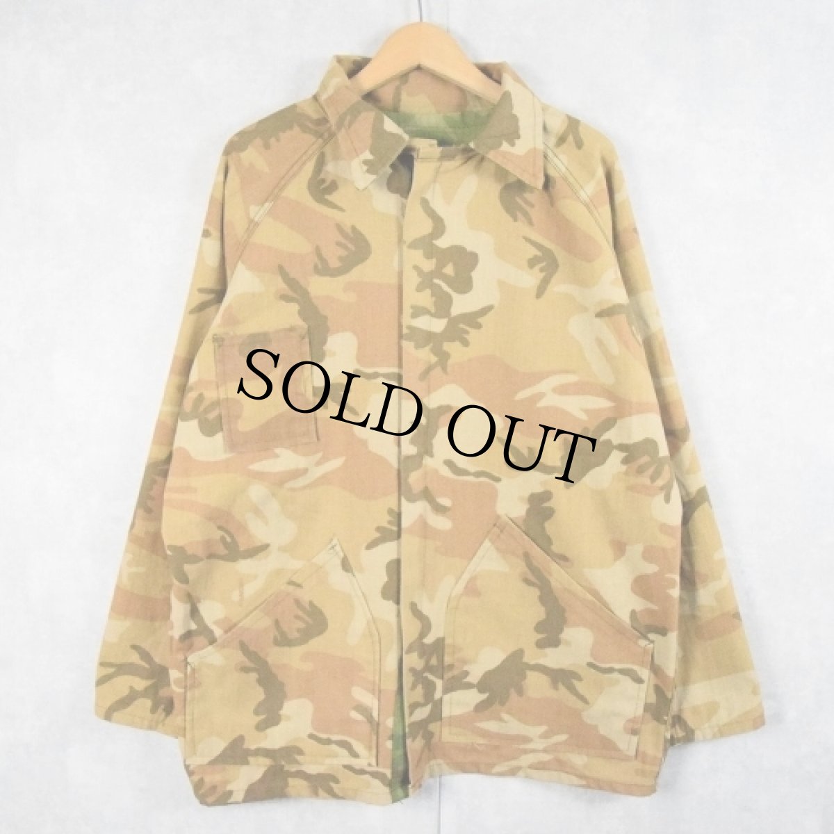 画像2: 80's RANGER カモ柄 リバーシブルハンティングジャケット XL (2)